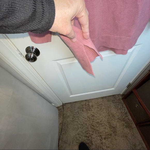 Halogen Wool & Cashmere Turtleneck Sweater In Pink Compact M Petite - Picture 7 of 16